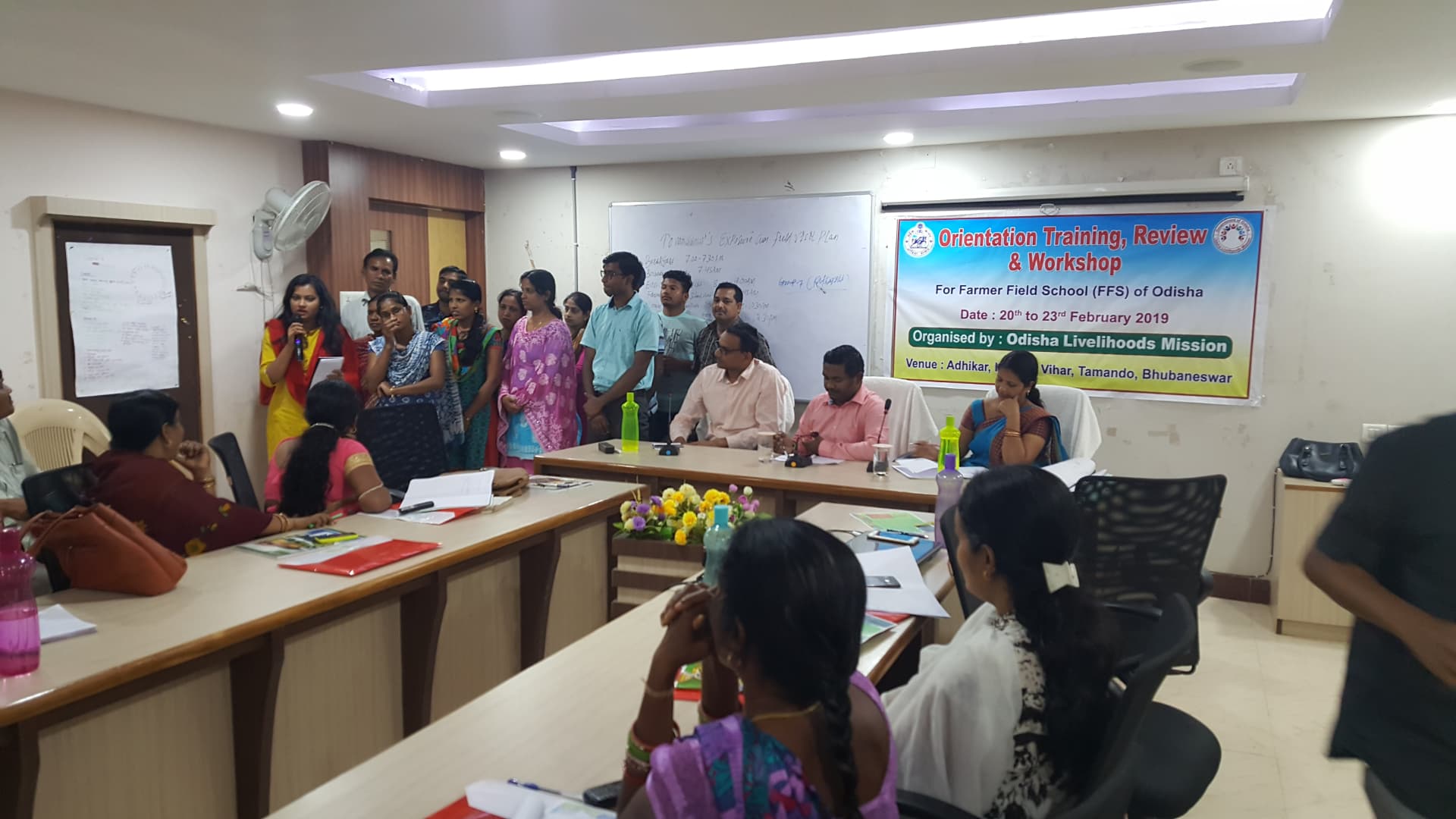 Project review meeting with the Department of Agriculture